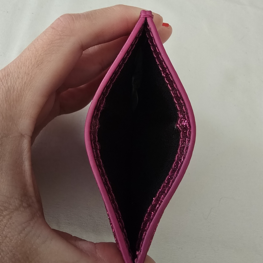 Rebecca Minkoff Pink Glitter Card Case - Picture 4 of 5